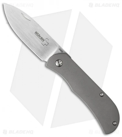 Boker Plus Exskelibur II Titan Frame Lock Knife Titanium (2.8" Satin) 01BO134 1 Boker Plus Exskelibur II Titan Frame Lock Knife Titanium (2.8" Satin) 01BO134