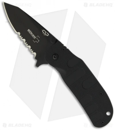 Boker Plus CLB Trance Frame Lock Knife Black (2.75" Black Serr) 01BO596 1 Boker Plus CLB Trance Frame Lock Knife Black (2.75" Black Serr) 01BO596