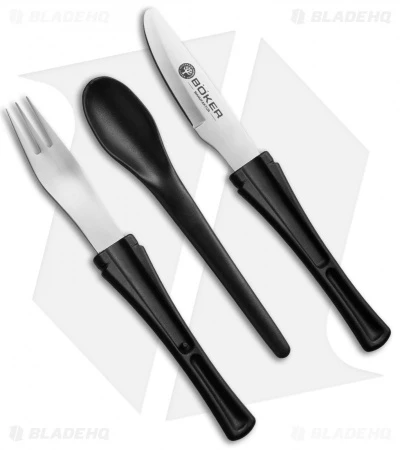 Boker Plus Snac Pac Knife, Spoon & Fork Set 03BO800 1 Boker Plus Snac Pac Knife, Spoon & Fork Set 03BO800