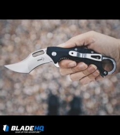 Boker Plus Wildcat Karambit Liner Lock Flipper Knife Black (2.8" Satin) 01BO772 -Boker boker plus wildcat karambit BHQ 36333 dl hand