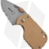 Boker Plus Subcom F Desert Frame Lock Knife (1.875" Bead Blast Serr) 01BO589DES