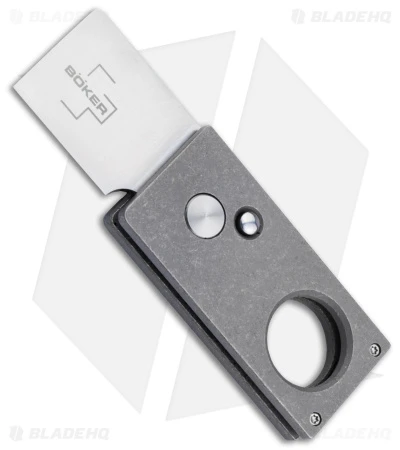 Boker Cigar Cutter Pocket Knife Titanium (1.34" Satin) 01BO513 1 Boker Cigar Cutter Pocket Knife Titanium (1.34" Satin) 01BO513